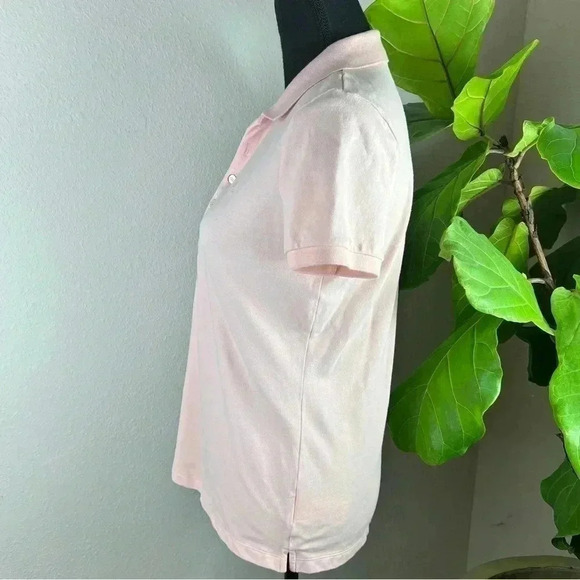 Ralph Lauren Women’s Pale Pink Polo with Gold Signature Buttons Size Medium - Picture 11 of 13